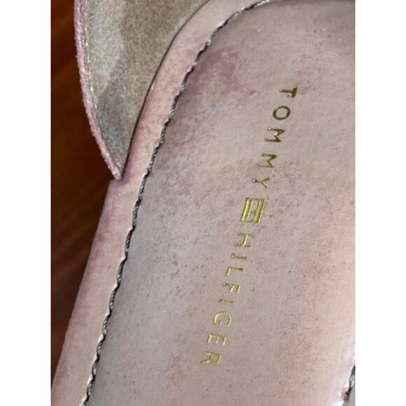 Tommy Hilfiger Platform Espadrille Sandals Womens Sz 11 Pink Jute Wrap Zip Heels - Picture 8 of 15